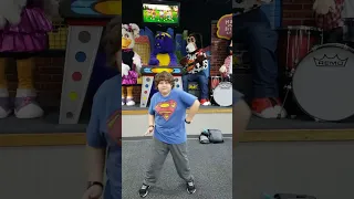 showing Chuck E Cheese characters my epic dance moves!