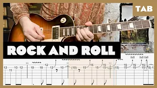 Led Zeppelin - Rock and Roll - Guitar Tab | Lesson | Cover | Tutorial