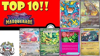 Top 10 Pokémon Cards from Twilight Masquerade! This New Set is BIG! (Pokémon TCG News)