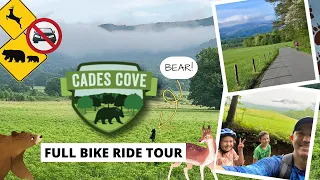 We Biked Cades Cove On Vehicle-Free Day & Saw 2 Bears!