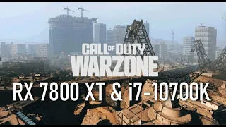 Call of Duty Warzone 2.0 Urzikstan. Radeon RX 7800 XT & i7-10700K