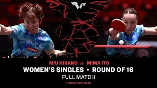 FULL MATCH | Mima ITO vs Miu HIRANO | WS R16 | #SingaporeSmash 2024