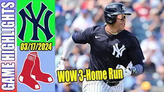 Red Sox vs NY Yankees (03/17/24) Spring Training Highlights | MLB Highlights 2024