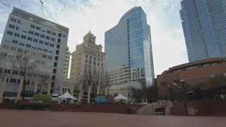 Downtown Portland April 2023 (Cherry Blossoms, Saturday Market & Pioneer Square)