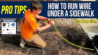 How to Easily Run Wire Under A Sidewalk