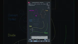 Spline, Polyline, Divide, Measure - AutoCAD Tutorial #architecture #autocad