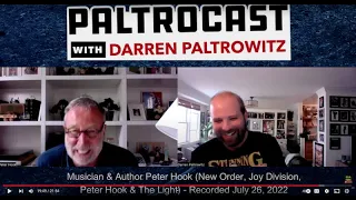 Peter Hook (New Order, Joy Division) interview with Darren Paltrowitz