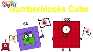 Numberblocks 64 Sneezes Big | Number Cube on The Sun