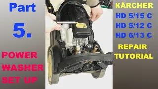 Assembly of a Pressure Washer; Kärcher HD 5/15 C+; (Part 5 of 6); Repair; HD 5/12 C; HD 6/13 C.