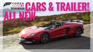 Forza Horizon 4 Fortune Island Trailer + All 10 New DLC Cars!