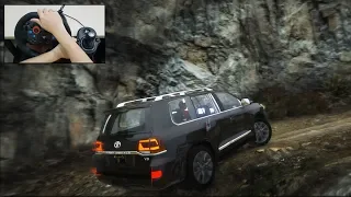 Toyota Land Cruiser 200 Off-Road with Logitech G29 - GTA 5 Steering Wheel Gameplay