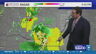 Storms overnight in Memphis going into Monday