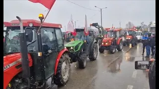 Polish farmers protest against European Union!!!