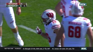 Wisconsin at Michigan State - Football Highlights