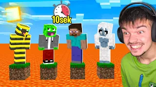 MINECRAFT ale LAWA PODNOSI SIE CO 10 SEKUND!