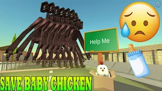 SAVE BABY CHICKEN FROM THE SIREN HEAD | Chicken Gun