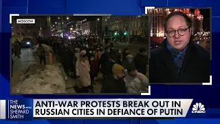 Anti-war protests break out across Russia