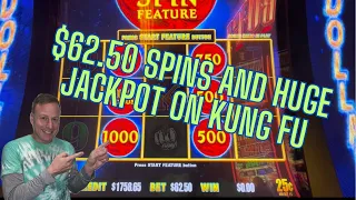 $62.50 Max Bet on Kung Fu slot for a huge jackpot!