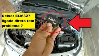 pode deixar scanner bluetooth conectado na entrada OBD2 direto? ELM327