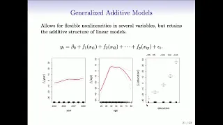 Statistical Learning: 7.4 Generalized Additive Models and Local Regression