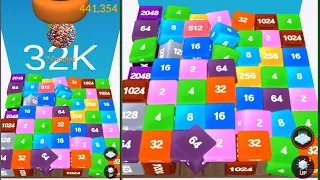 💓Jelly 2048 puzzle merge game vs letter chain world merge ( ABCD ) 2048 Gameplay