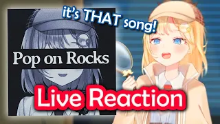 Amelia's cute Reaction to Pop on Rocks by Holo Bass [awkward silence ending]