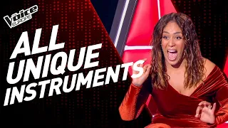 ALL Blind Auditions with UNIQUE INSTRUMENTS On The Voice!