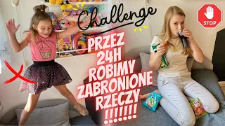 24h robimy to, czego nam nie wolno❌ Łamiemy zasady‼️ Challenge🤩🔥