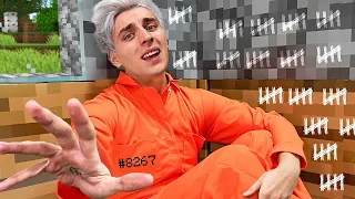 Got locked in MINECRAFT Jail for 24 Hours... - Challenge!