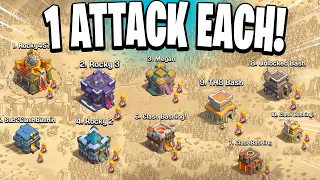 Can I Get a Perfect War with Only 1 Attack Per Account? - Clash of Clans