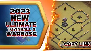 2023 New Ultimate Townhall 9 Warbase With Link | Th9 New Warbase Layout 2023 | Clash of Clans