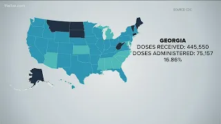 Georgia has one of the lowest COVID-19 vaccination rates in country, according to CDC