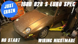 Inspecting a EURO SPEC 928: wiring problems & odd aftermarket parts