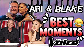 Ariana and Blake BEST MOMENTS on TheVoice! ♡
