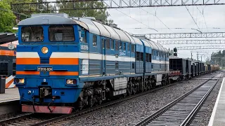 2TE116-1034 with Full hoppers between Nelijärve and Jäneda stations