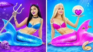 Good Mermaid vs Bad Mermaid | Underwater Makeover from Poor Soft to Rich E-Girl by RATATA BOOM