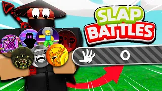 Obtaining 40 Gloves With 0 SLAPS!😱 - Slap Battles Roblox