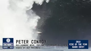 Peter Conroy at Mullaghmore Head  - 2018 Ride of the Year Award Entry - WSL Big Wave Awards