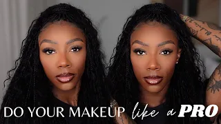 How to do your makeup like a PRO MUA | Beginner friendly makeup tutorial for WOC