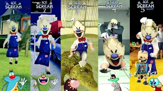 🍦ICE SCREAM 1 vs ICE SCREAM 2 vs ICE SCREAM 3 vs ICE SCREAM 4 vs ICE SCREAM 5 Gameplay| Oggy & Jack