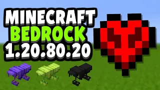 HARDCORE MODE RELEASE DATE & WOLF UPDATE! Minecraft Bedrock 1.20.80.20 Beta!