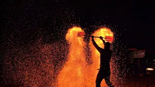 โชว์ควงกระบองไฟ @เกาะกูด  fire show @Koh Kood Thailand