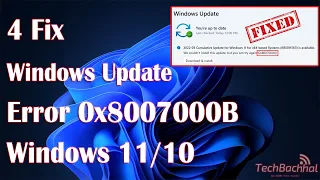 How to fix Windows update error 0x8007000B windows 11 or 10