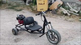 6.5 HP 3-wheeled car made from scrap engine