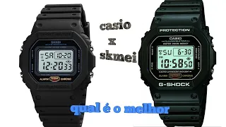 Relógio casio G shock DW5600 x Skmei 1628, qual será o melhor custo benefício??