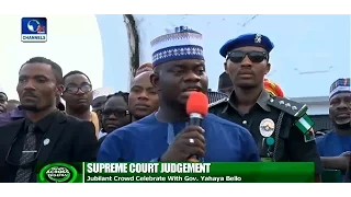 News Across Nigeria: Kogi Residents Celebrate Yahaya Bello's Victory At The Supreme Court