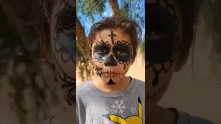 Dia de los Muertos make up | day of the dead face painting #shorts #dayofthedead #diadelosmuertos
