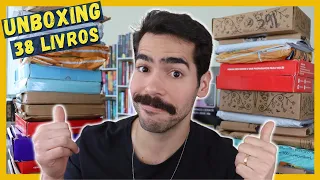 38 LIVROS: O MAIOR UNBOXING DO CANAL | Me Acabei de Ler