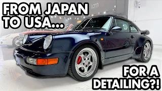 JAPANESE Market Porsche 964 Turbo 3.6: Detailing Before Its Journey to Dubai