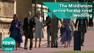 Middleton Family arrive at Royal Wedding 2018 of Prince Harry and Meghan Markle